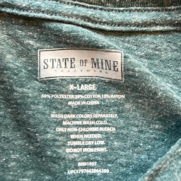 State of Mine TALK BIRDIE to ME Men’s t-shirt XL green - Picture 3 of 5